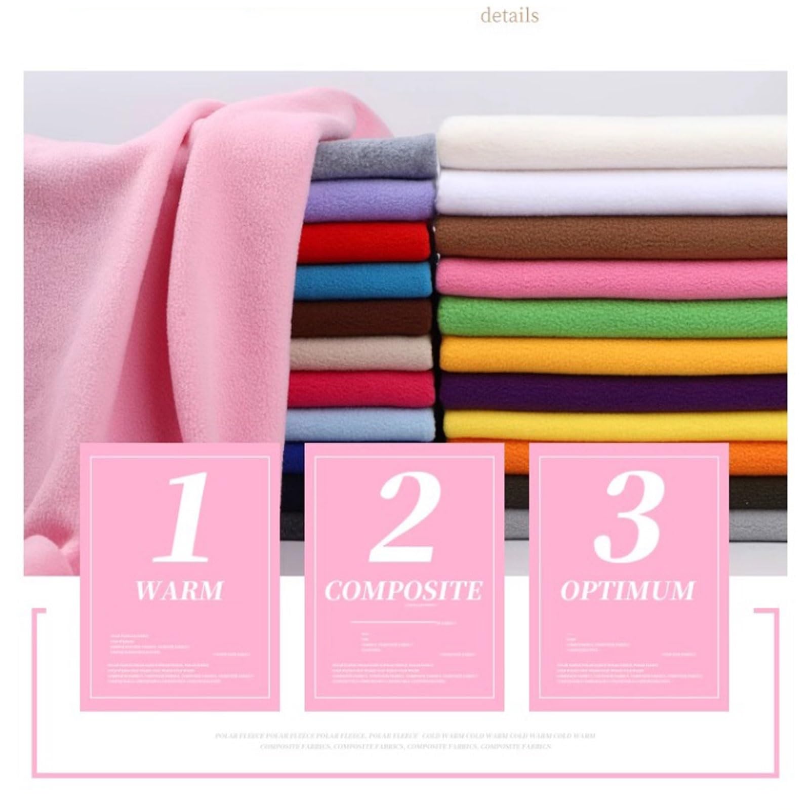 Amazon | 暖かい ポリエステル フェイクフリース生地 柔らかいフリース